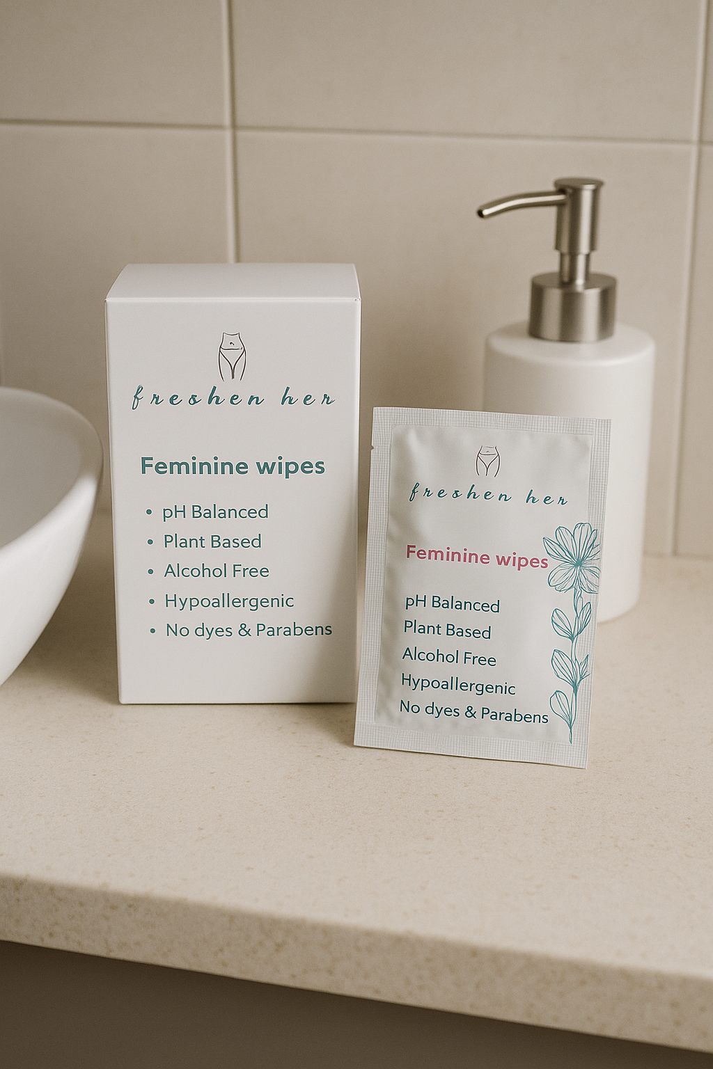 Unscented Feminine Wipes (10-Pack)