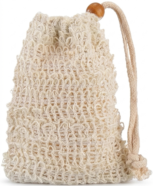 Mesh Bag & Wooden Soap Tray