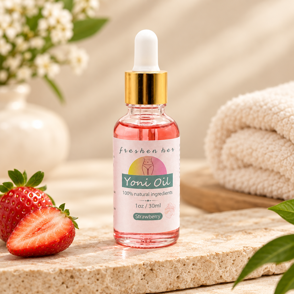 Strawberry yoni oil draft